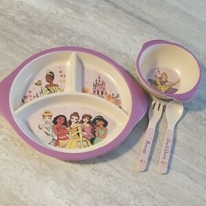 Disney Princess Purple Dinnerware Set
